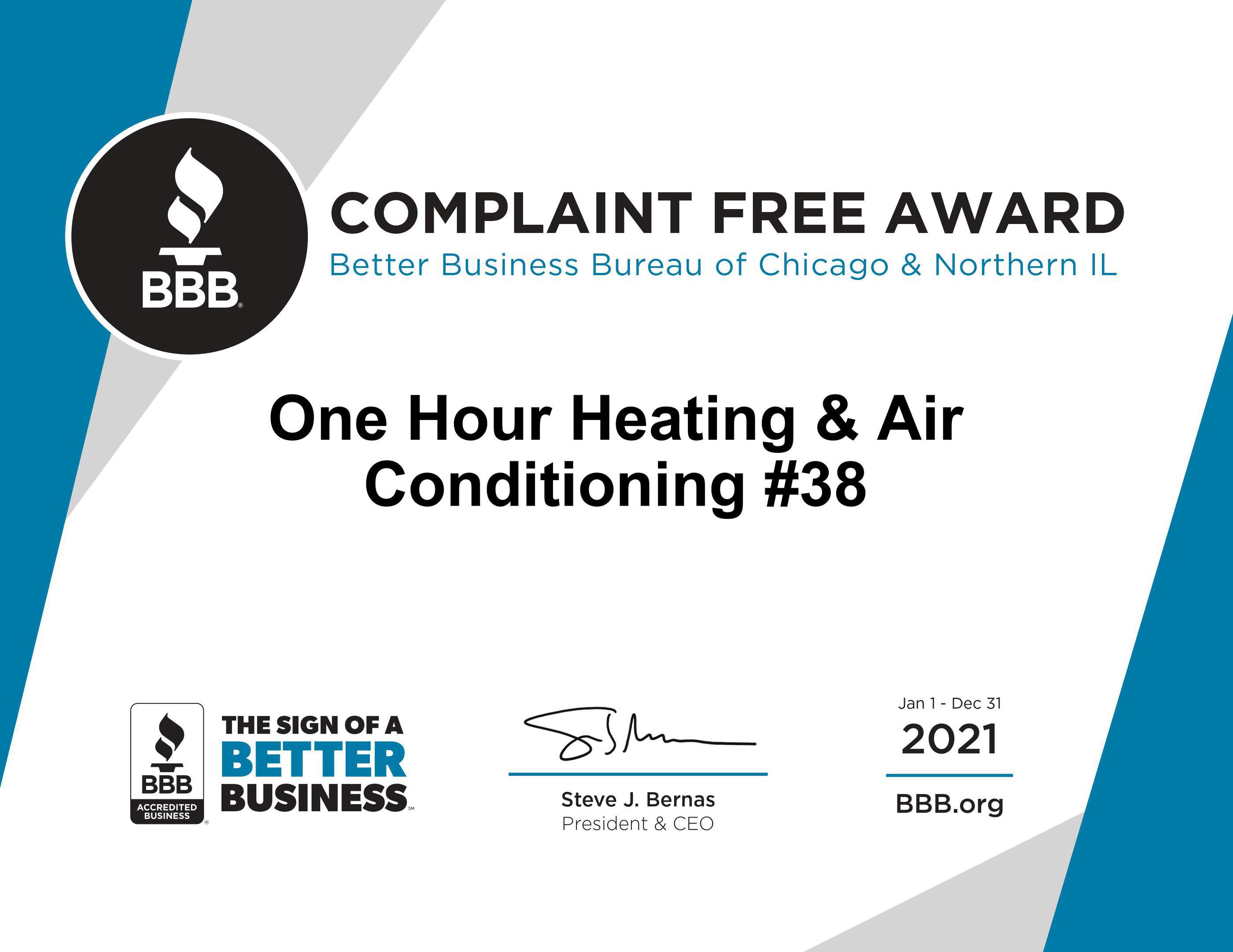 One Hour Heating & Air affiliated brand