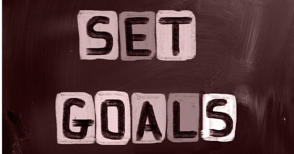 set goals sign