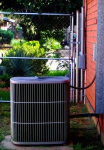 A picture of an outdoor AC unit