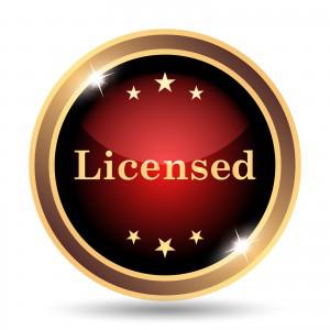 Licensed badge