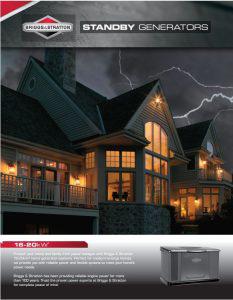 Briggs & Stratton Standby Home Generators Services