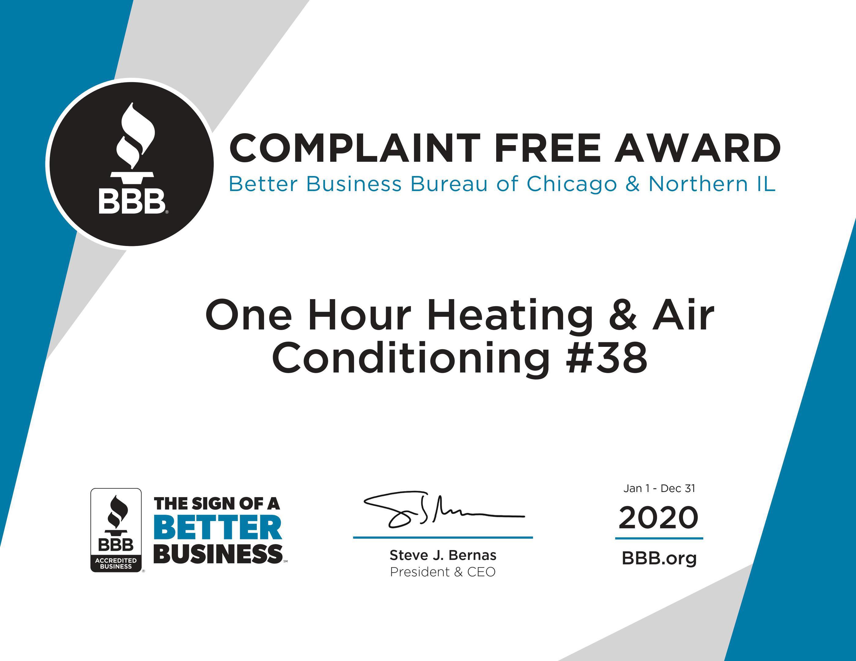 One Hour Heating & Air affiliated brand