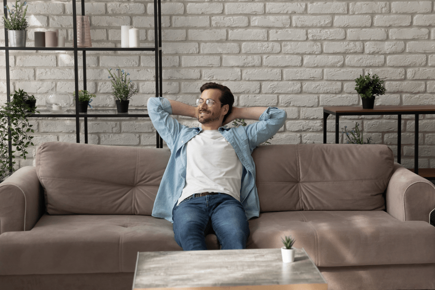 Man Enjoying Clean Air