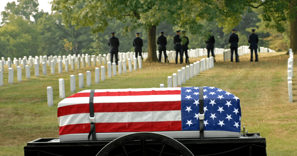an image of veterans at a memorial