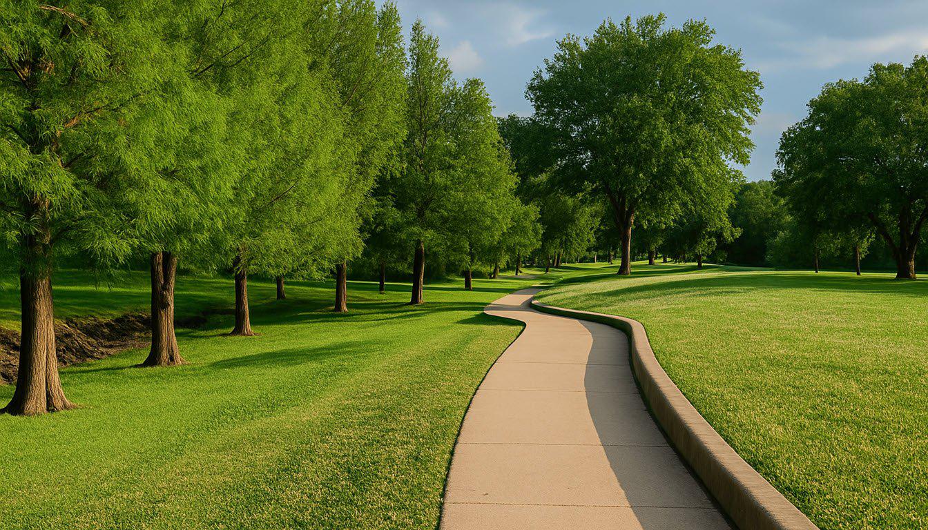trees in a park