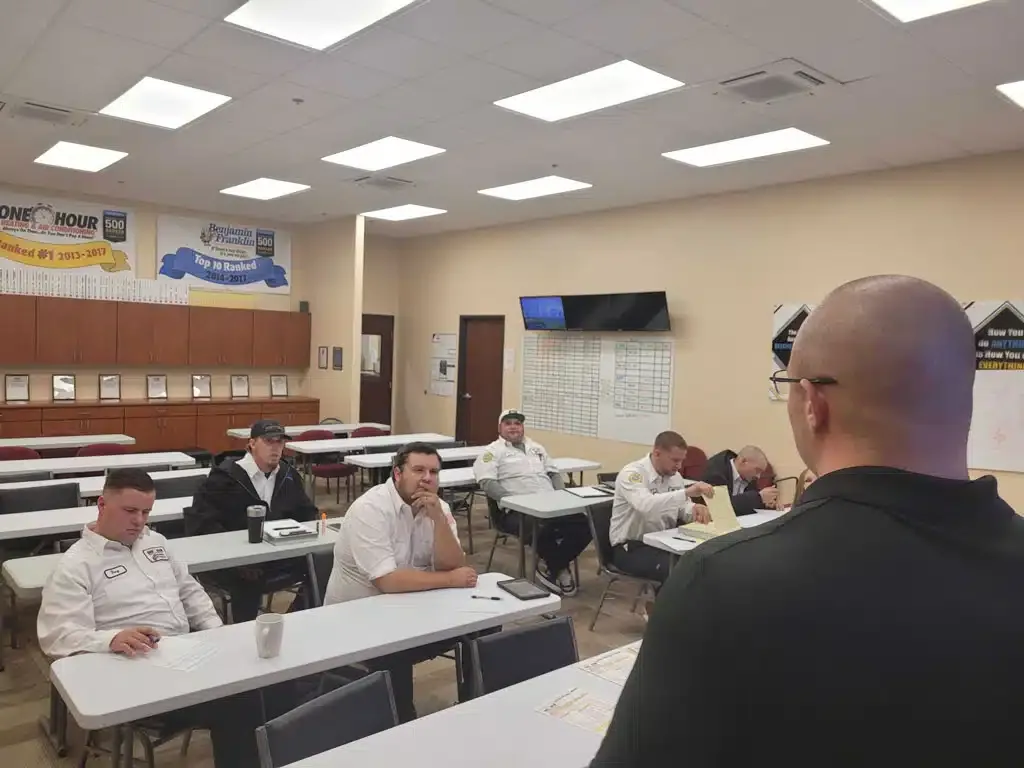 classroom full of HVAC techs